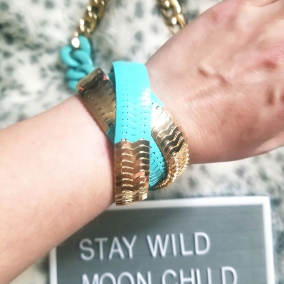 Turquoise & Gold Set - Picture 3 of 5